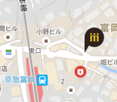 富岡駅前店地図