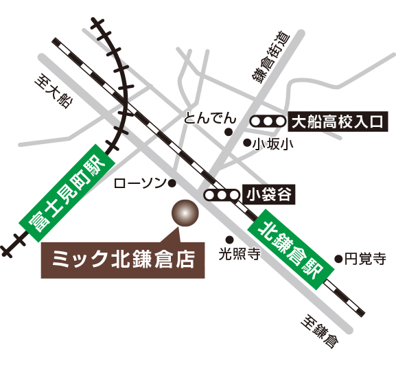 北鎌倉店地図