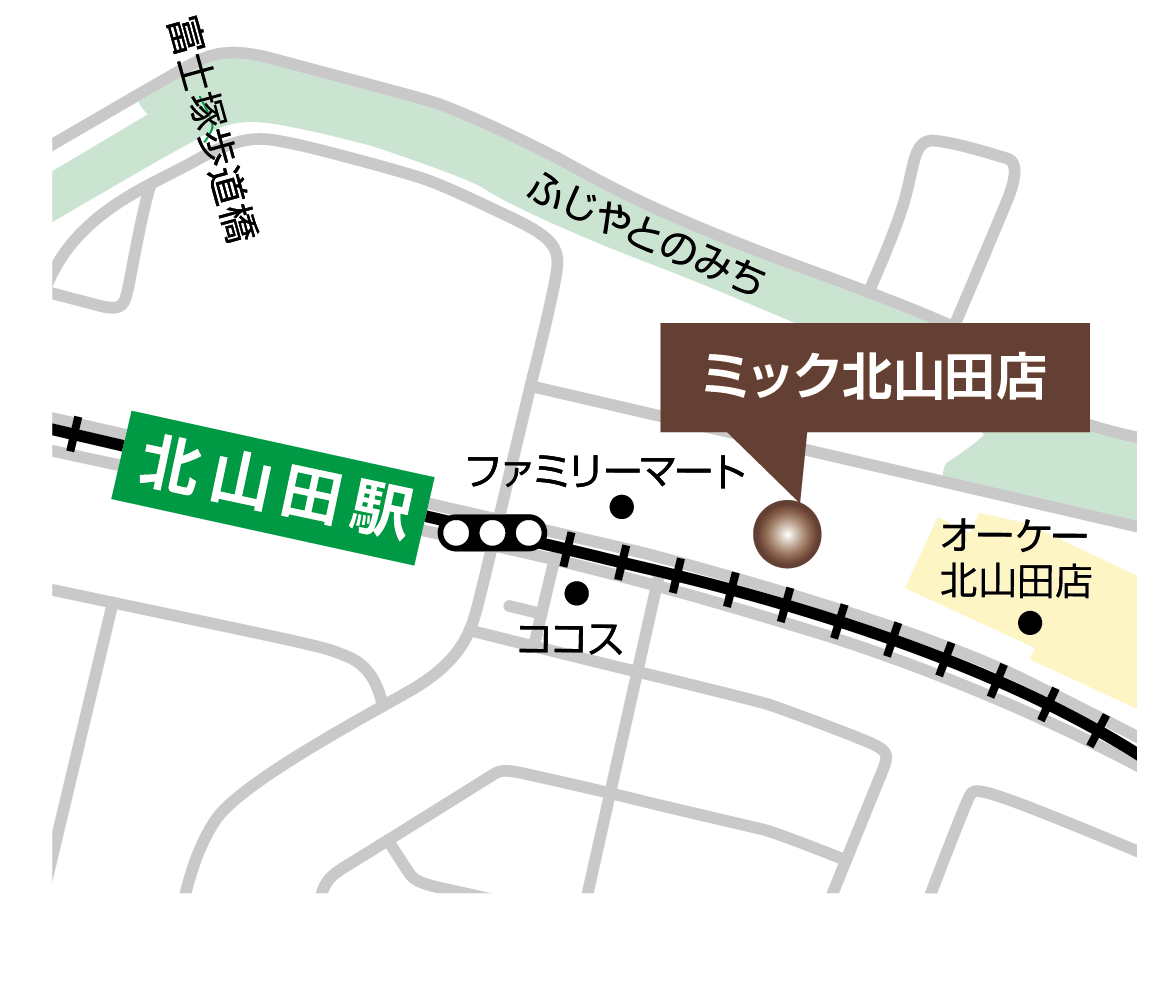 北山田店地図